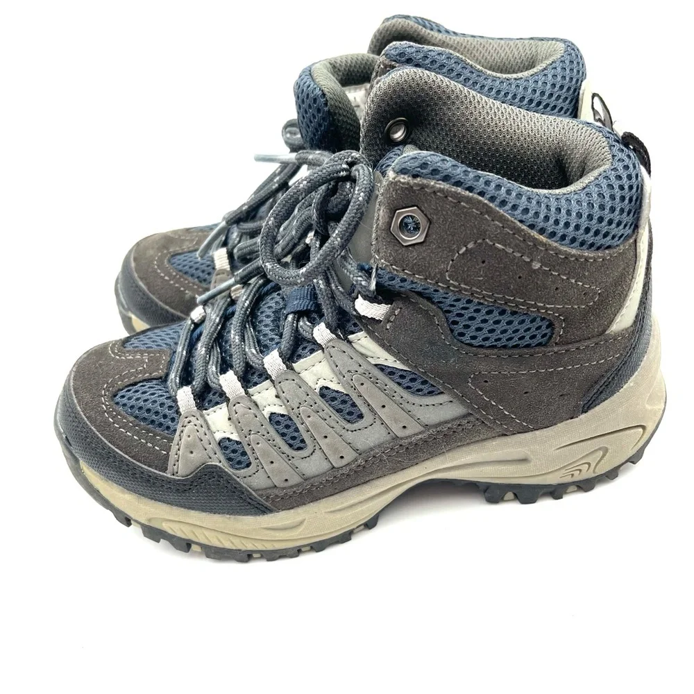 Cherokee Kids High-Top Boots - Gray and Blue